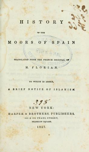 History of the Moors of Spain