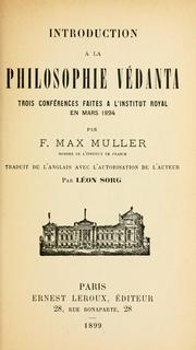 Introduction à la philosophie védanta