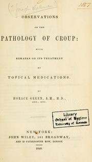 Observations on the pathology of croup