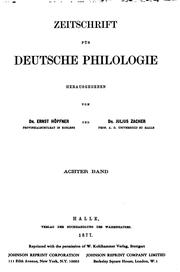 Zeitschrift für deutsche Philologie