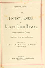 The poetical works of Elizabeth Barrett Browning complete in one volume