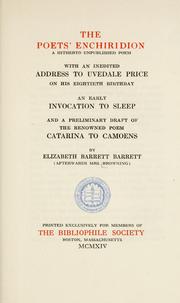 The poets' enchiridion