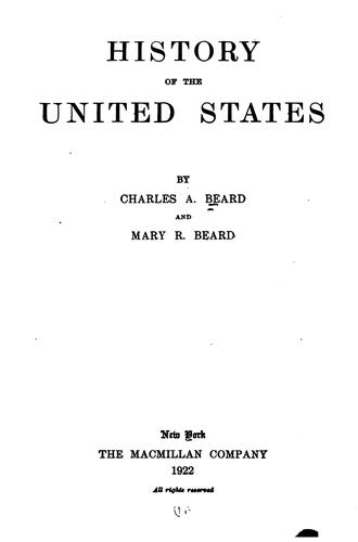 History of the United States: a study in American civilization
