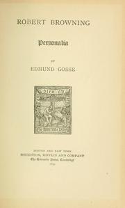 Robert Browning; personalia