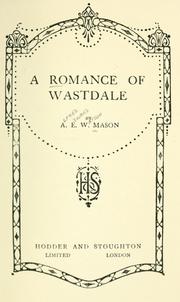 A romance of Wastdale