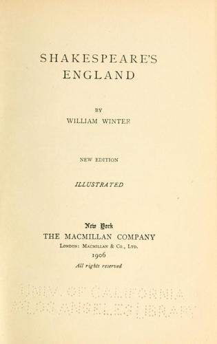 Shakespeare's England