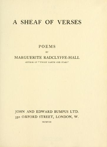 A sheaf of verses