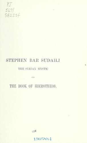 Stephen bar Sudaili