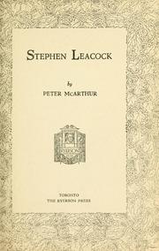 Stephen Leacock
