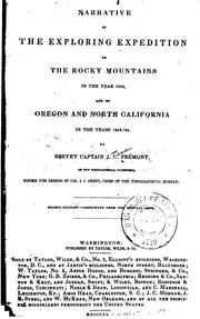 Narrative of the Exploring Expedition to the Rocky Mountains in the Year ...
