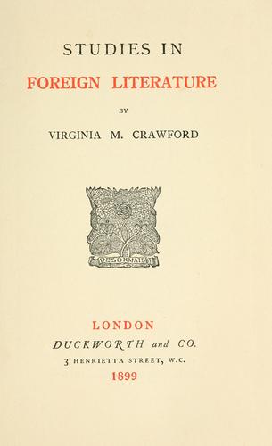 Studies in foreign literature