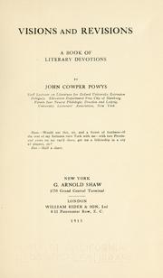 Visions and revisions