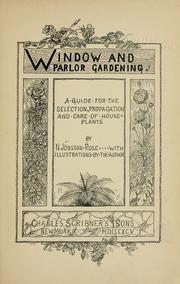 Window and parlor gardening