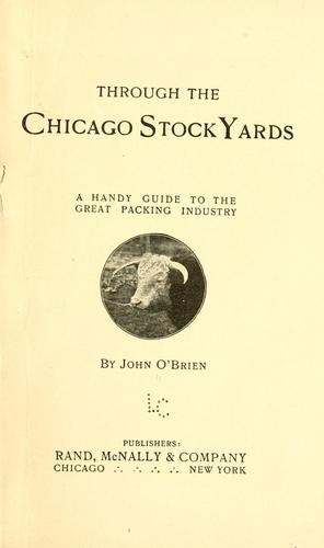Through the Chicago stock yards