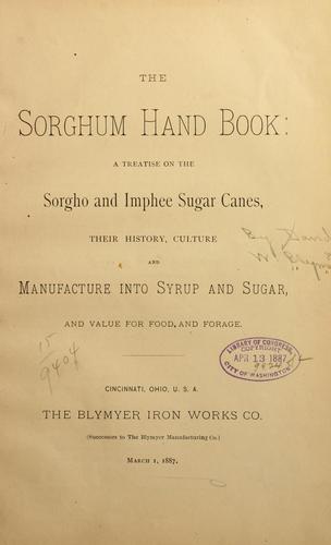 The sorghum hand book