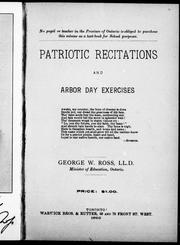 Patriotic recitations and Arbor Day exercises