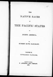 The native races of the Pacific states of North America