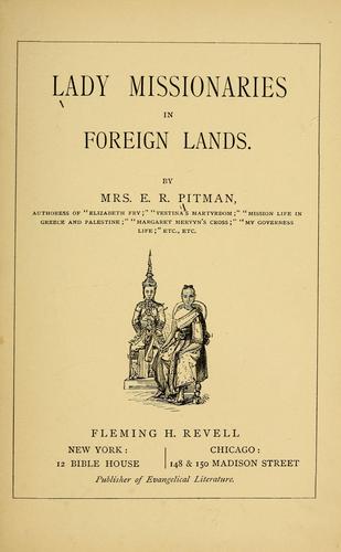 Lady missionaries in foreign lands