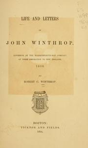 Life and letters of John Winthrop