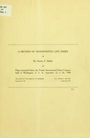 A method of transporting live fishes