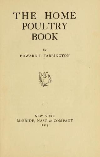 The home poultry book