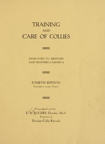 Training and care of collies