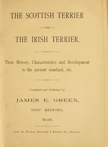 The Scottish terrier and the Irish terrier