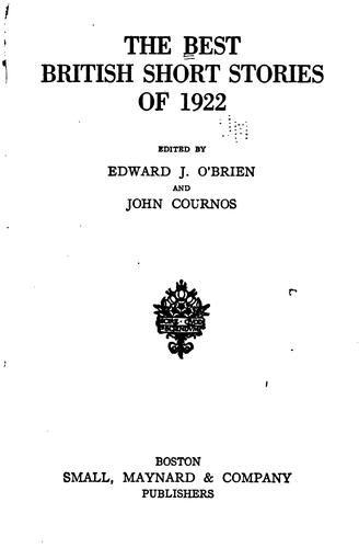 The Best British Short Stories of ...