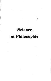 Science et philosophie