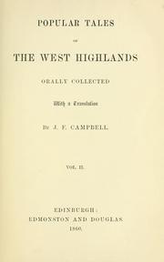 Popular tales of the west Highlands