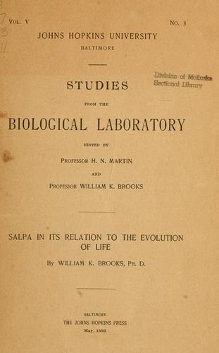 Salpa in its relation to the evolution of life