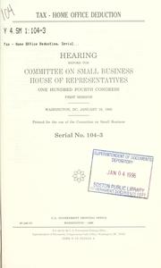 Tax - home office deduction