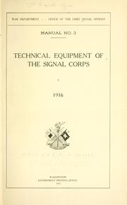 Technical equipment of the Signal Corps