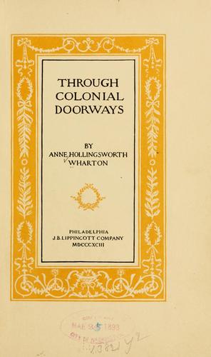 Through colonial doorways