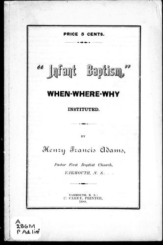 " Infant baptism"