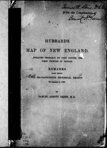 Hubbard's map of New England