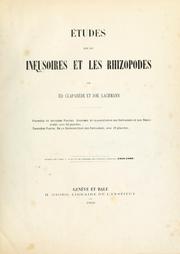 Études sur les infusoires et les rhizopodes