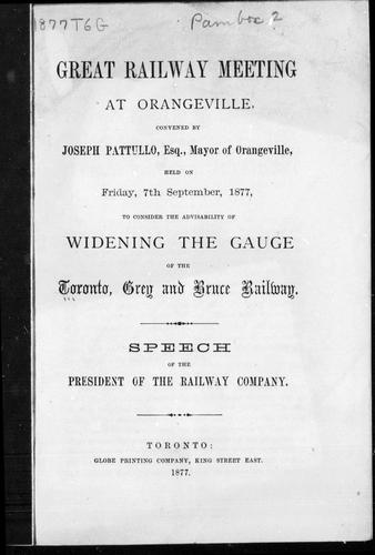 Great railway meeting at Orangeville