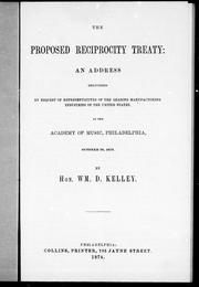 The proposed reciprocity treaty