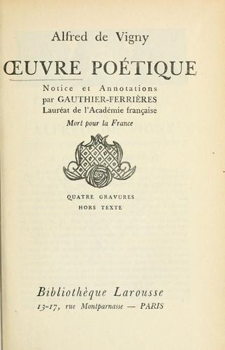 Œuvre poétique