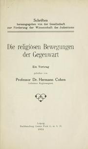 Die religiösen Bewegungen der Gegenwart