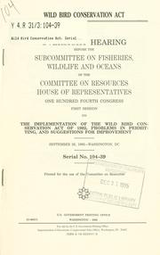 Wild Bird Conservation Act