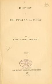 History of British Columbia