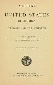 A history of the United States of America, its people, and its institutions