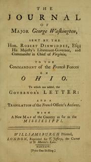 The journal of Major George Washington
