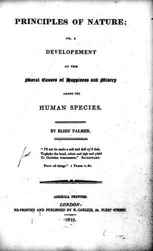 Principles of Nature