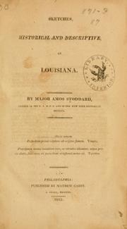 Sketches, historical and descriptive, of Louisiana