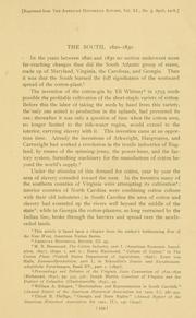 The South, 1820-1830
