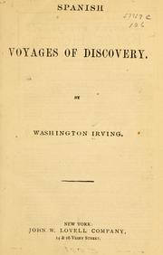 Voyages and discoveries of the companions of Columbus