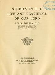 Studies in the life and teachings of our Lord
